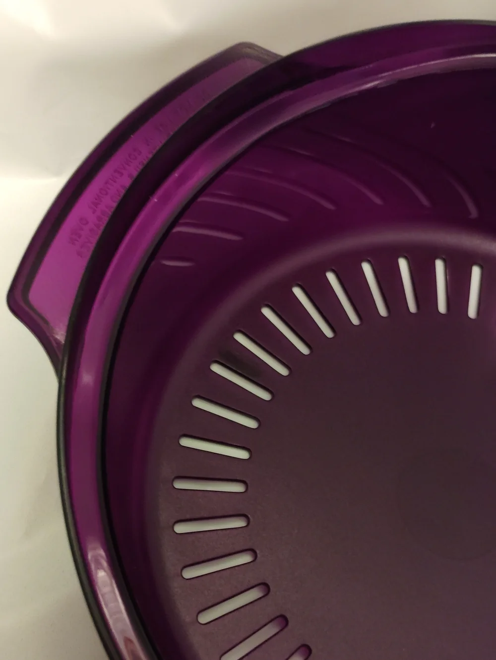 Tupperware TupperWave Stack Cooker Colander In Purple Or A Microwave Plate Cover